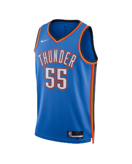 Isaiah Hartenstein #55 Maillot d'icône bleu Thunder d'Oklahoma City