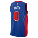 Jalen Duren #0 Maillot Icon Bleu des Detroit Pistons