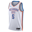 Luguentz Dort #5 Maillot d'association blanc Thunder d'Oklahoma City