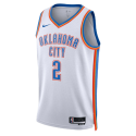 Shai Gilgeous-Alexander #2 Maillot de l'Association Thunder White d'Oklahoma City