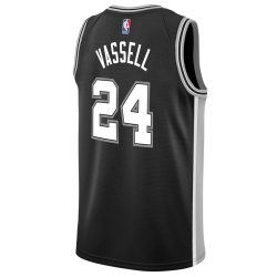 Devin Vassell #24 Maillot Icône Noir San Antonio Spurs