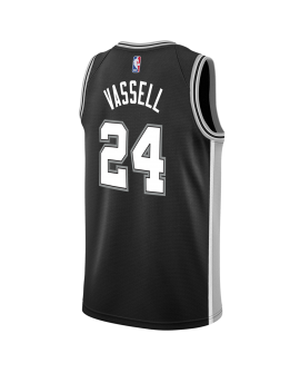 Devin Vassell #24 Maillot Icône Noir San Antonio Spurs