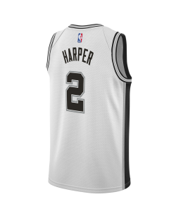 Dylan Harper #2 Maillot blanc de l'association San Antonio Spurs