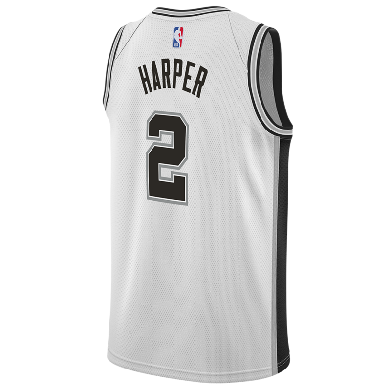 Dylan Harper #2 Maillot blanc de l'association San Antonio Spurs
