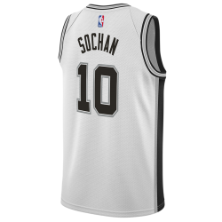 Jeremy Sochan #10 Maillot blanc de l'association des San Antonio Spurs