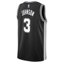 Keldon Johnson #3 Maillot Icône Noir San Antonio Spurs