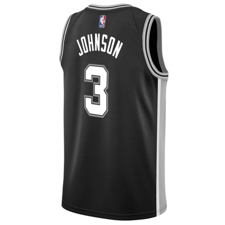 Keldon Johnson #3 Maillot Icône Noir San Antonio Spurs