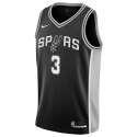 Keldon Johnson #3 Maillot Icône Noir San Antonio Spurs