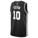 Jeremy Sochan #10 Maillot Icône Noir San Antonio Spurs