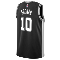 Jeremy Sochan #10 Maillot Icône Noir San Antonio Spurs