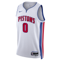 Jalen Duren #0 Maillot blanc de l'association des Detroit Pistons