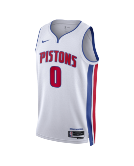 Jalen Duren #0 Maillot blanc de l'association des Detroit Pistons