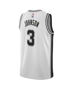 Keldon Johnson #3 Maillot blanc de l'association des San Antonio Spurs