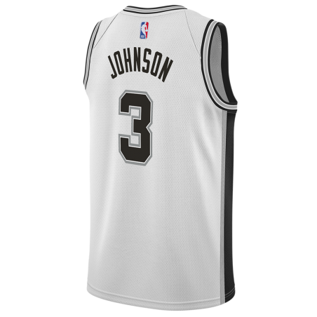 Keldon Johnson #3 Maillot blanc de l'association des San Antonio Spurs