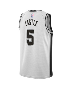 Stephon Castle #5 Maillot de l'association blanche des San Antonio Spurs