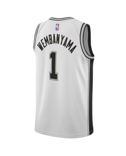 Victor Wembanyama #1 Maillot blanc de l'association des San Antonio Spurs