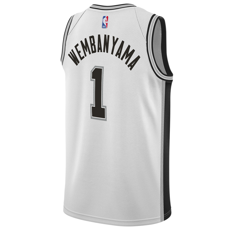 Victor Wembanyama #1 Maillot blanc de l'association des San Antonio Spurs