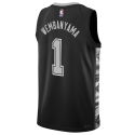 Victor Wembanyama #1 Maillot de déclaration noir San Antonio Spurs