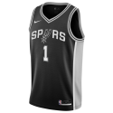 Victor Wembanyama #1 Maillot Icône Noir San Antonio Spurs