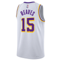 Austin Reaves #15 Maillot blanc de l'association des Los Angeles Lakers