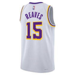 Austin Reaves #15 Maillot blanc de l'association des Los Angeles Lakers