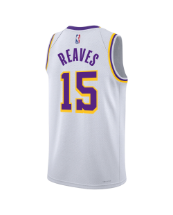 Austin Reaves #15 Maillot blanc de l'association des Los Angeles Lakers