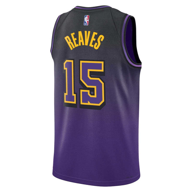 Austin Reaves #15 Maillot Los Angeles Lakers Purple City Edition