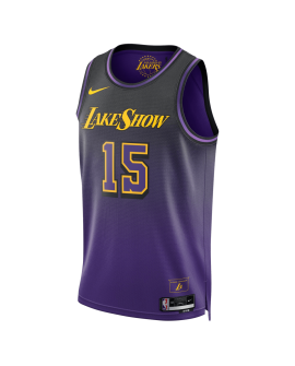 Austin Reaves #15 Maillot Los Angeles Lakers Purple City Edition