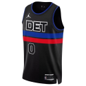 Jalen Duren #0 Maillot de déclaration noir des Detroit Pistons