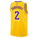 Jarred Vanderbilt #2 Maillot icône jaune des Los Angeles Lakers