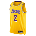 Jarred Vanderbilt #2 Maillot icône jaune des Los Angeles Lakers