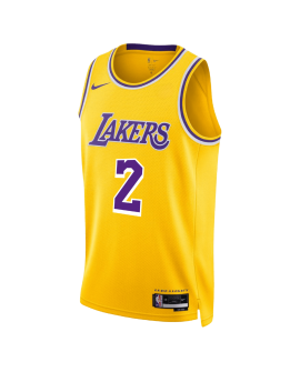 Jarred Vanderbilt #2 Maillot icône jaune des Los Angeles Lakers