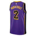 Jarred Vanderbilt #2 Maillot de déclaration violet des Los Angeles Lakers