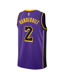 Jarred Vanderbilt #2 Maillot de déclaration violet des Los Angeles Lakers