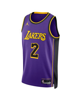 Jarred Vanderbilt #2 Maillot de déclaration violet des Los Angeles Lakers