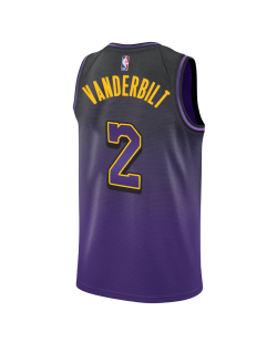 Jarred Vanderbilt #2 Maillot Los Angeles Lakers Purple City Edition