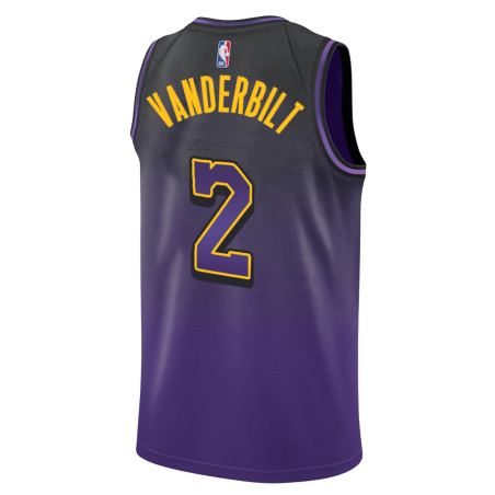 Jarred Vanderbilt #2 Maillot Los Angeles Lakers Purple City Edition
