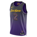 Jarred Vanderbilt #2 Maillot Los Angeles Lakers Purple City Edition