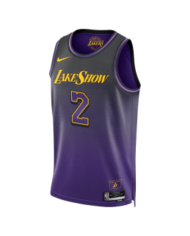 Jarred Vanderbilt #2 Maillot Los Angeles Lakers Purple City Edition