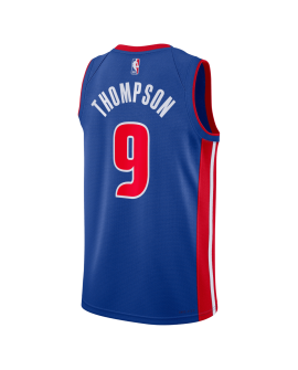 Ausar Thompson #9 Maillot Icon Bleu des Detroit Pistons