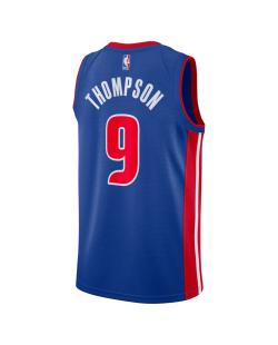Ausar Thompson #9 Maillot Icon Bleu des Detroit Pistons
