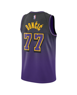 Luka Dončić #77 Maillot Los Angeles Lakers Purple City Edition