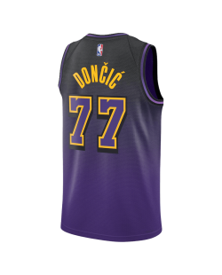 Luka Dončić #77 Maillot Los Angeles Lakers Purple City Edition