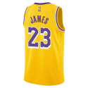 LeBron James #23 Maillot icône jaune des Los Angeles Lakers