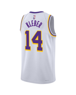 Maxi Kleber #14 Maillot blanc de l'association des Lakers de Los Angeles