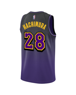 Rui Hachimura #28 Maillot Los Angeles Lakers Purple City Edition