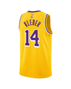 Maxi Kleber #14 Maillot icône jaune des Los Angeles Lakers