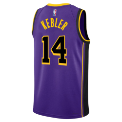 Maxi Kleber #14 Maillot de déclaration violet des Los Angeles Lakers