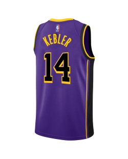 Maxi Kleber #14 Maillot de déclaration violet des Los Angeles Lakers