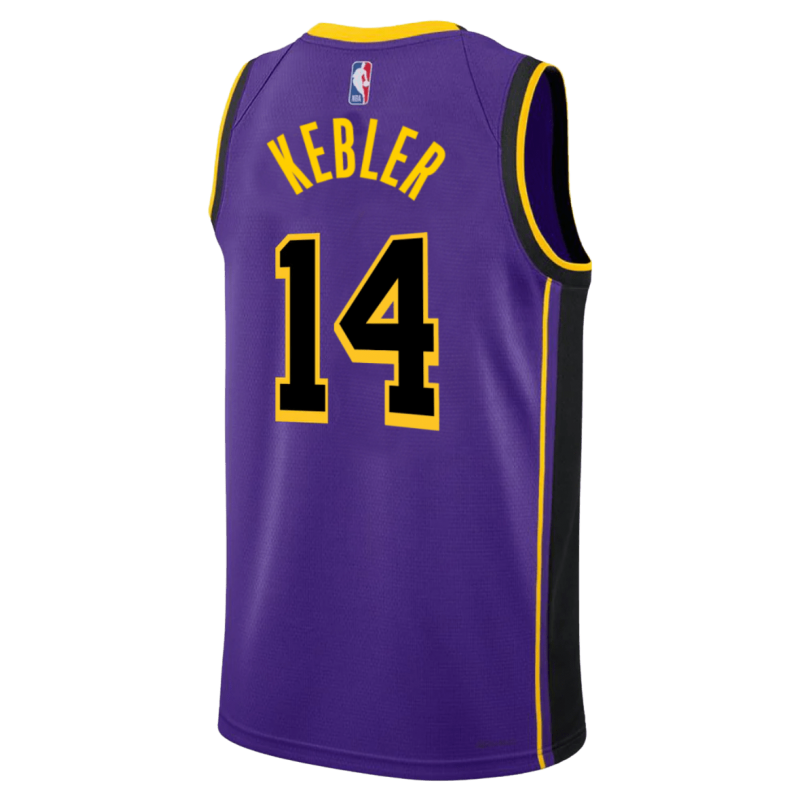 Maxi Kleber #14 Maillot de déclaration violet des Los Angeles Lakers